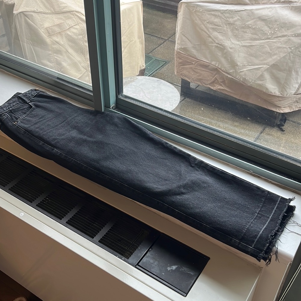 Zara jeans with frayed edges